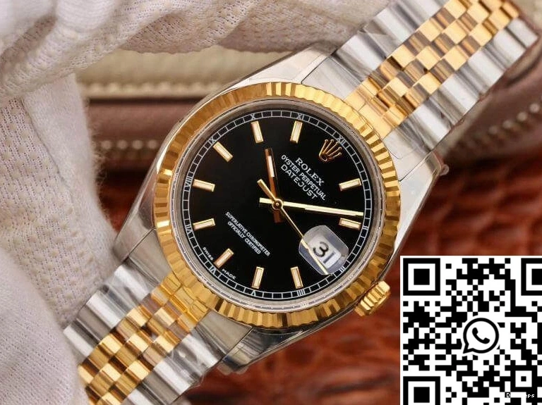Datejust Factory 36mm AR Rolex Black Dial 126233 1101